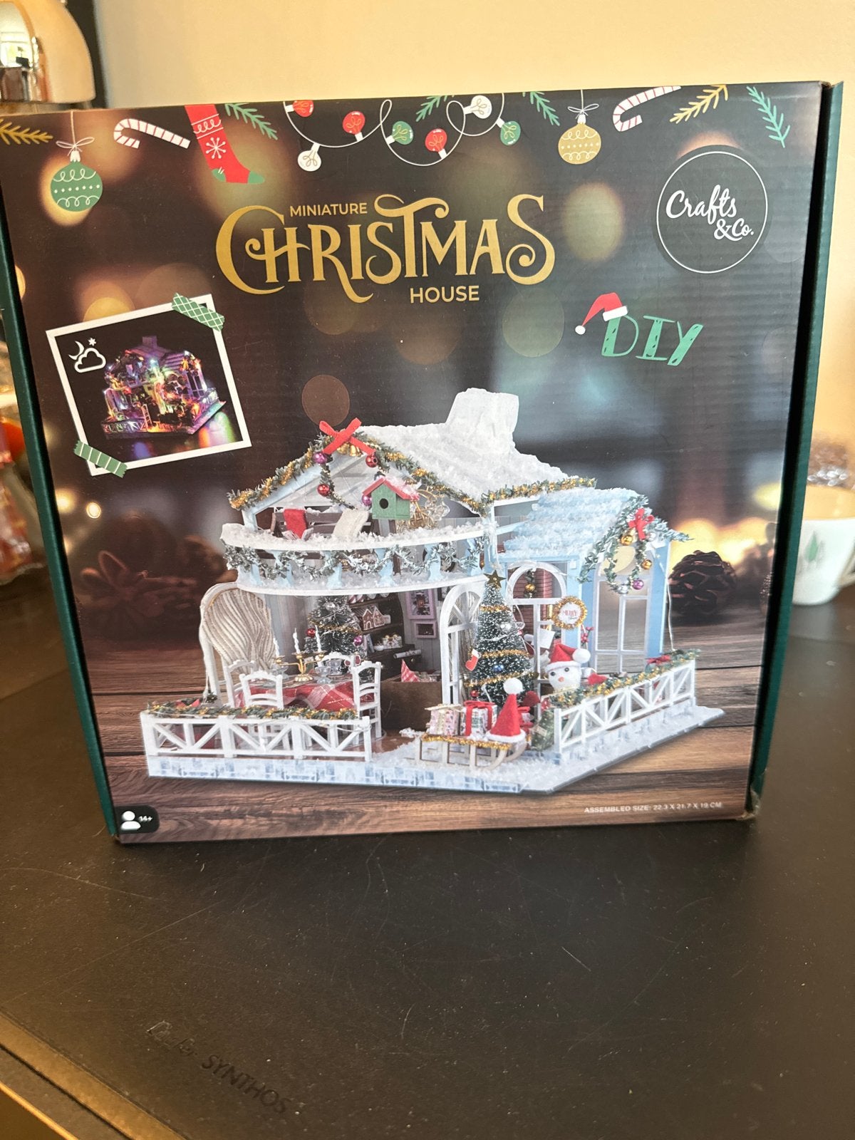 DIY Miniatuur Kersthuisje - Crafts & Co, Hobby en Vrije tijd, Handgemaakt, Nieuw, Meerkleurig, Overige merken