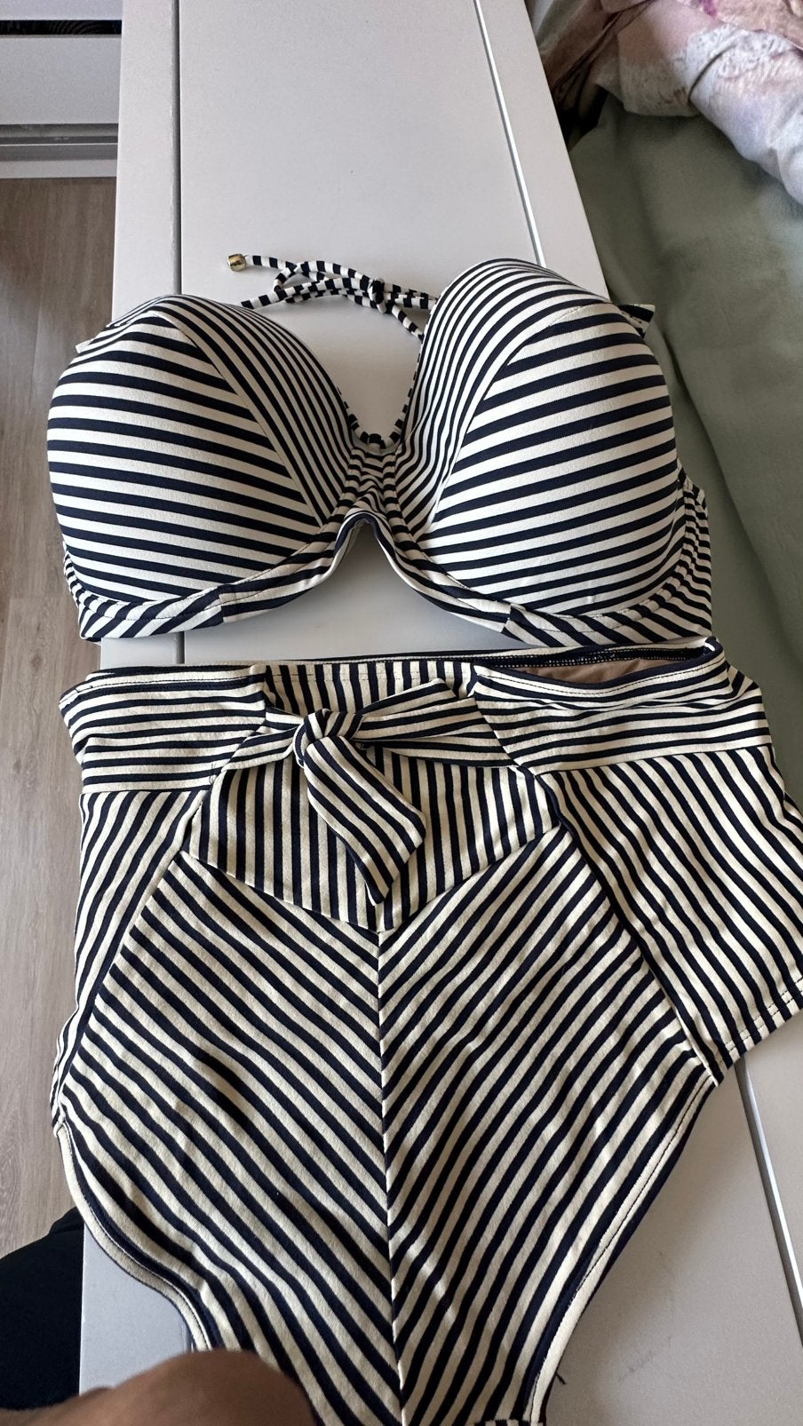Zgan! 2xgedragen nw collectie marlies Dekkers bikini 85F +xl, Ophalen of Verzenden, Zo goed als nieuw, Blauw, Bikini