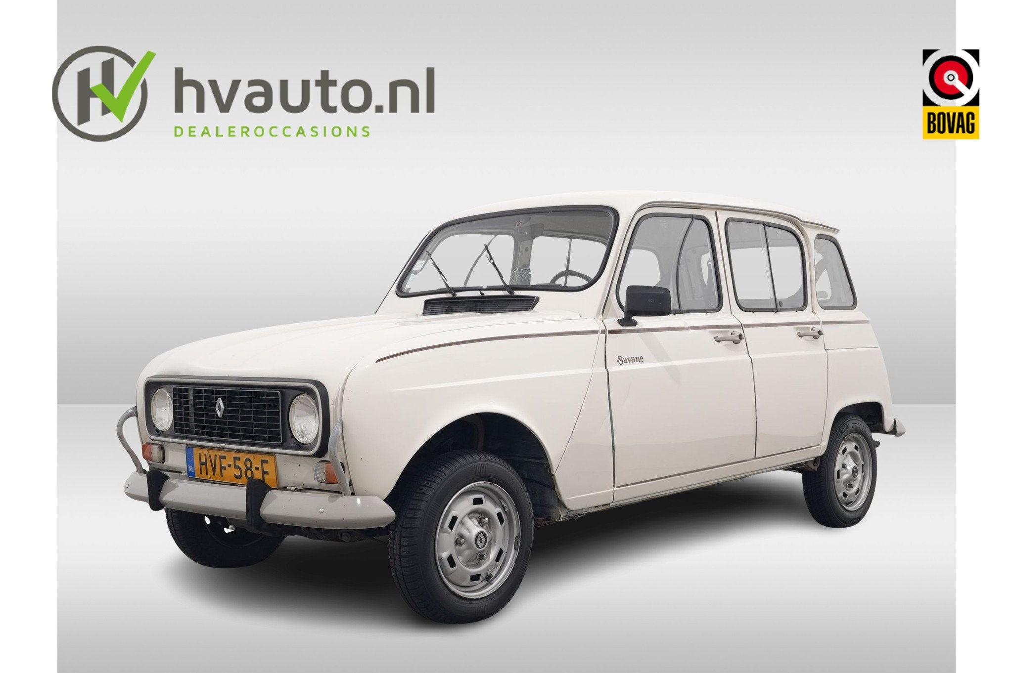 Renault R4 TL SAVANNE | wegenbelastingvrij (bj 1986), Auto's, Stof, 956 cc, Wit, Bedrijf