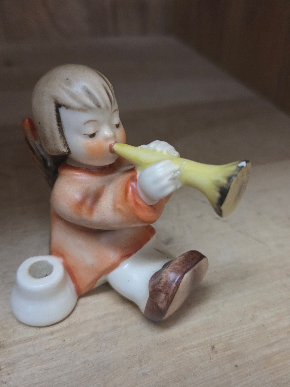 Vintage Hummel Engel met Trompet Beeldje - Duitsland, Ophalen of Verzenden