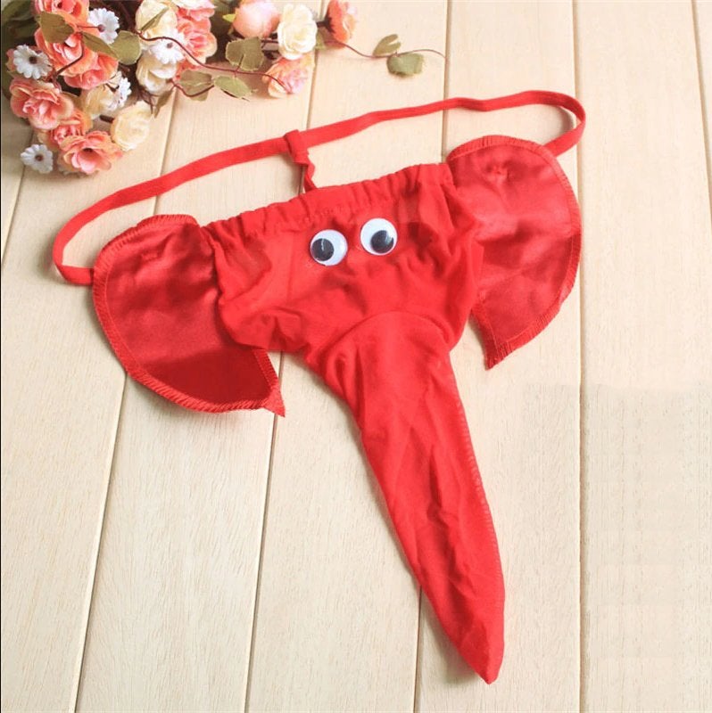 Heren olifant met slurf veter string, Verzenden, Overige kleuren, Slip