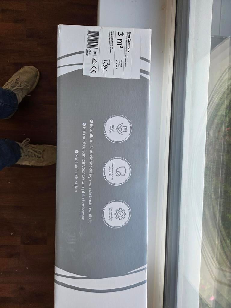 Ben Comforta Vloerverwarming 3m3 - Nieuwstaat, Ophalen of Verzenden, Zo goed als nieuw, 150 cm of meer, Overige typen