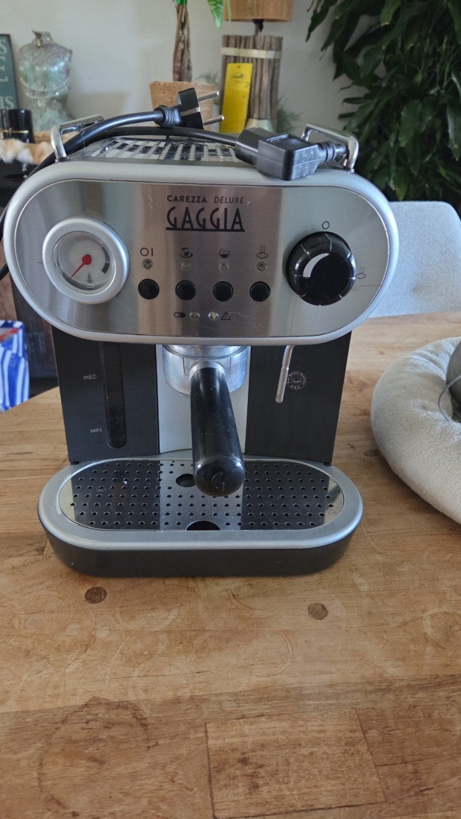 Gaggia Carezza Deluxe Espresso Apparaat, Witgoed en Apparatuur, Gebruikt, Espresso apparaat, Gemalen koffie, 1 kopje