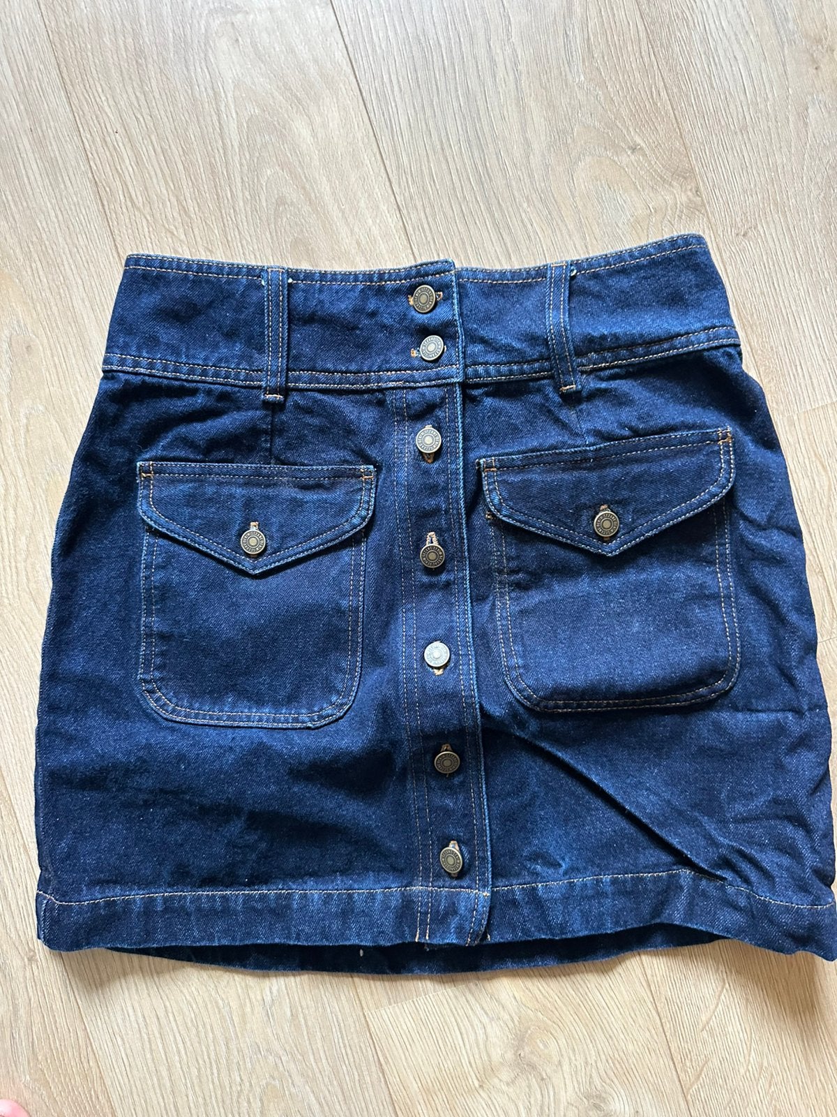 Sezane Denim Rok Maat 42 - Zo goed als nieuw, Kleding | Dames, Rokken, Blauw, Maat 42/44 (L), Ophalen of Verzenden, Zo goed als nieuw