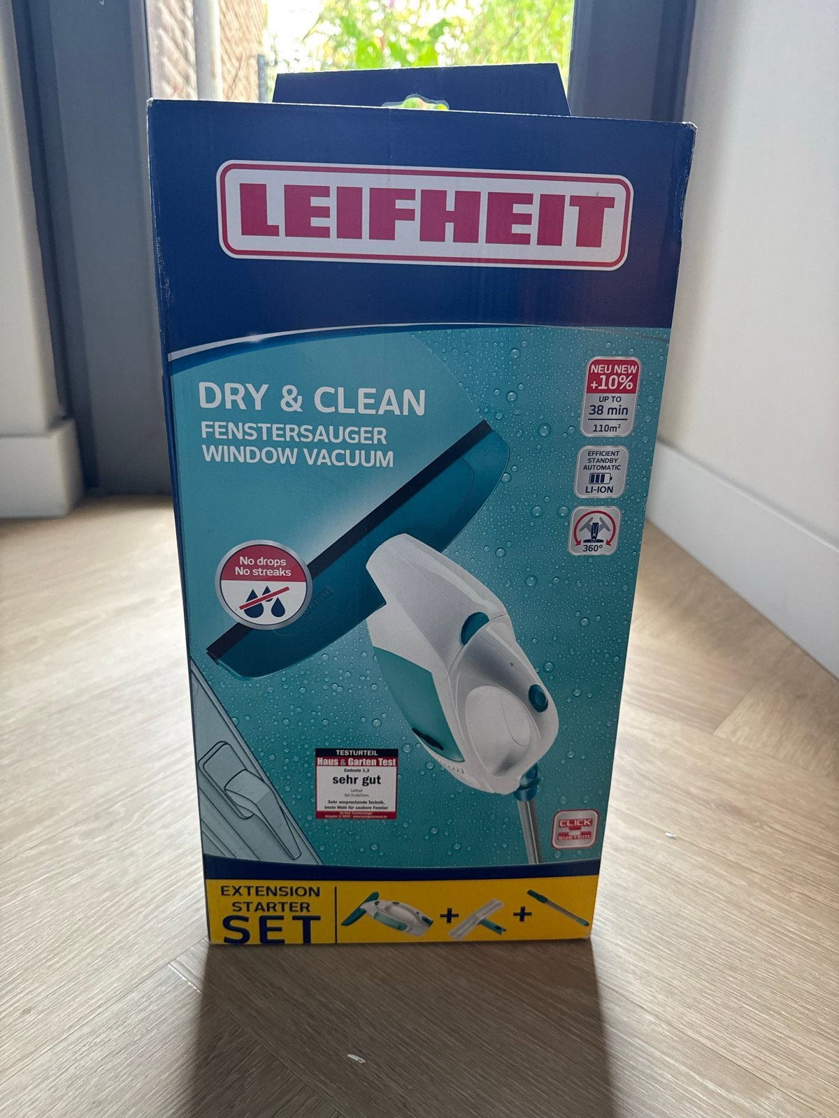 Leifheit Dry & Clean Raamwisser - Nieuw in doos, Huis en Inrichting, Ophalen of Verzenden, Raamwisser of Trekker
