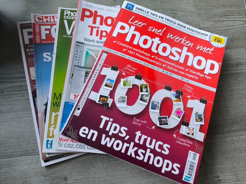 Photoshop Tijdschriften: Tips, Trucs & Workshops, Ophalen of Verzenden, Gelezen, Overige typen
