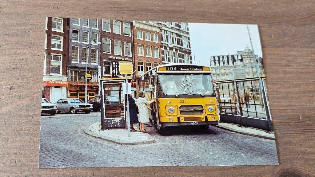 Foto BUS NZH Haarlem 1321, Verzamelen, Verzenden, Gebruikt, Bus of Metro, Overige typen