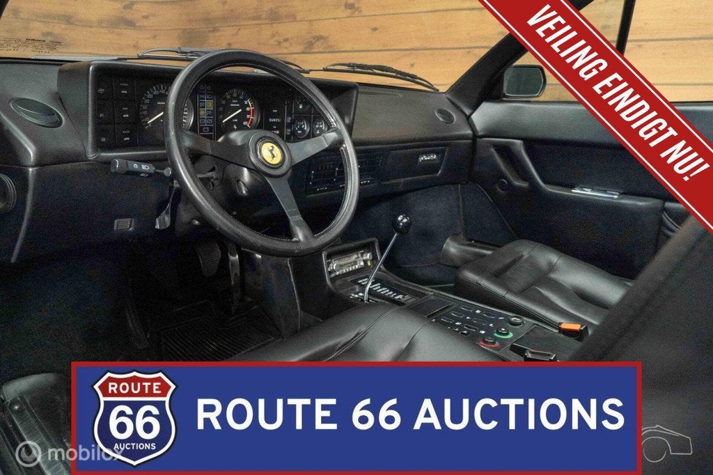 Ferrari Mondial Cabriolet | 1984 | Route 66 Auctions, Auto's, Overige carrosserieën, Zwart, Bedrijf, Handgeschakeld