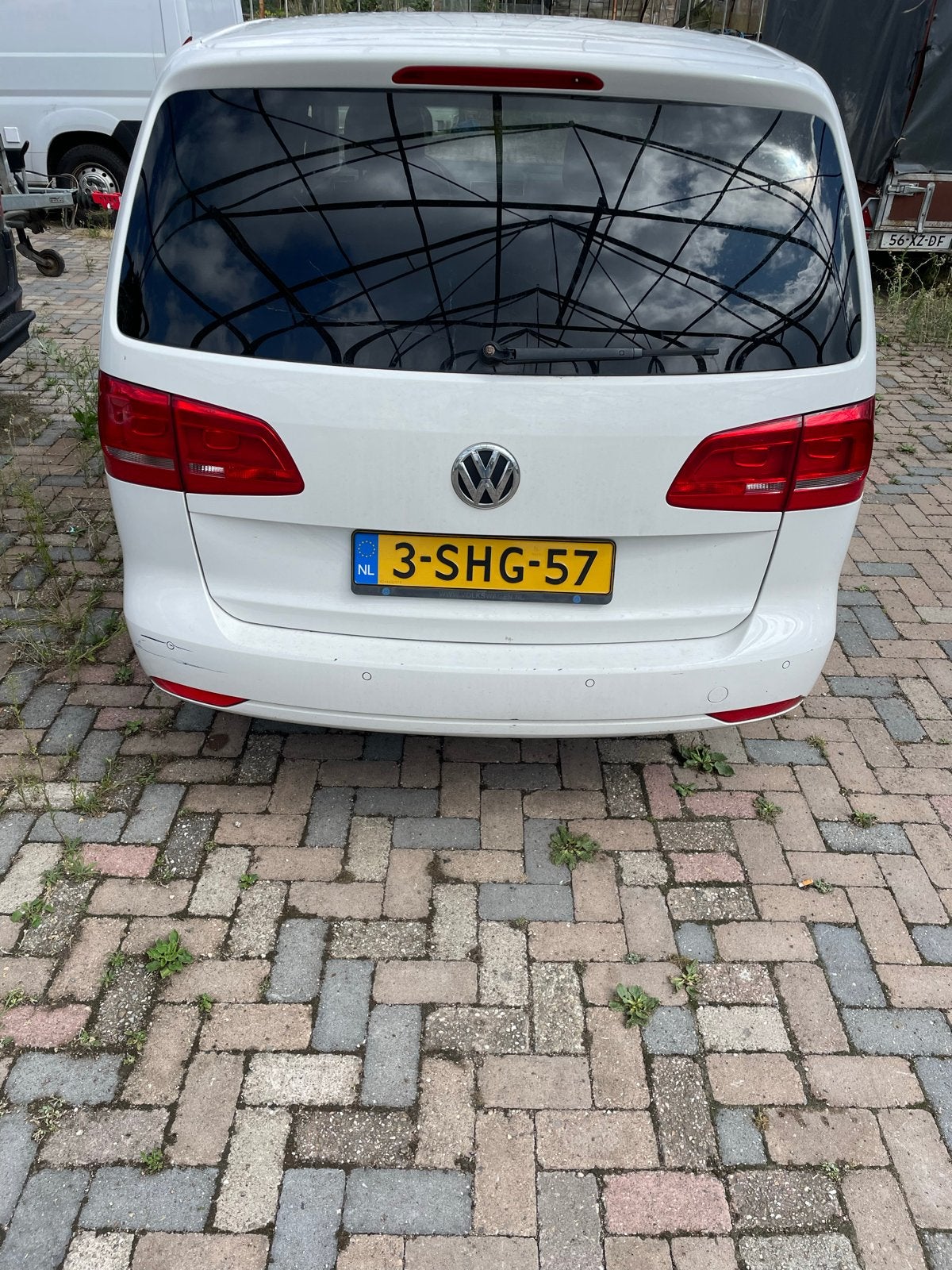 Volkswagen Touran 2.0 TDI 103KW Dsg6 Cross 2013 Wit, 1503 kg, 4 cilinders, Wit, Origineel Nederlands