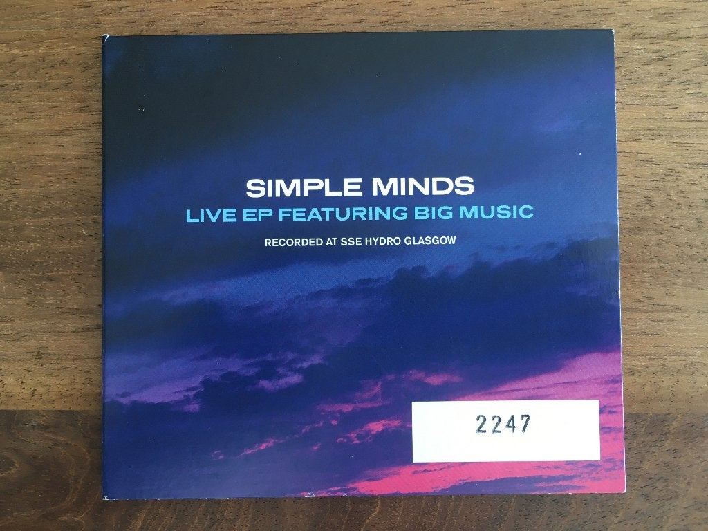 Cd Simple Minds Live Big Music Limited Numbered Fan EP ZGAN, Cd's en Dvd's, Ophalen of Verzenden, EP, Pop, Digipak