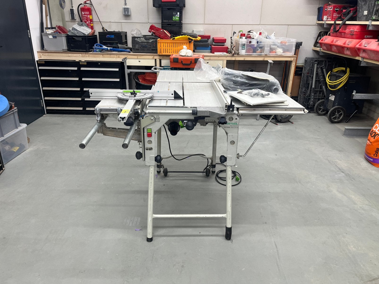 Festool zaagtafel cs 70 helemaal compleet !, Ophalen, Gebruikt, Cirkelzaag, 70 mm of meer