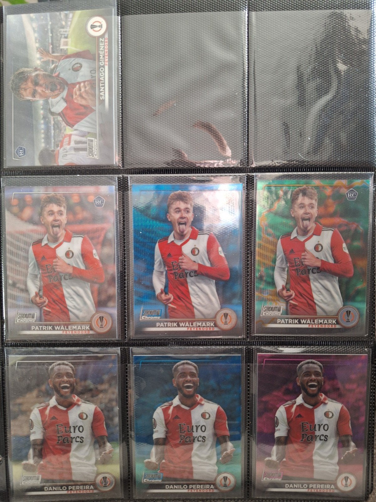 Stadium club Chrome 15x Feyenoord., Ophalen of Verzenden, Nieuw, Feyenoord, Poster, Plaatje of Sticker