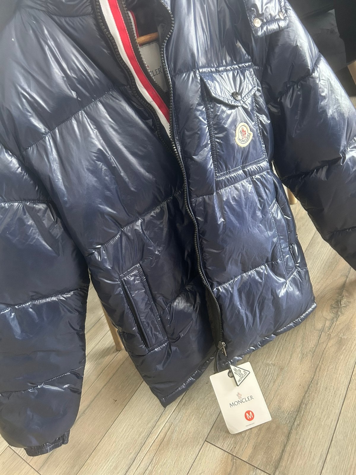 Moncler winterjas maat M nieuw met kaartje, Ophalen of Verzenden, Zo goed als nieuw, Zwart