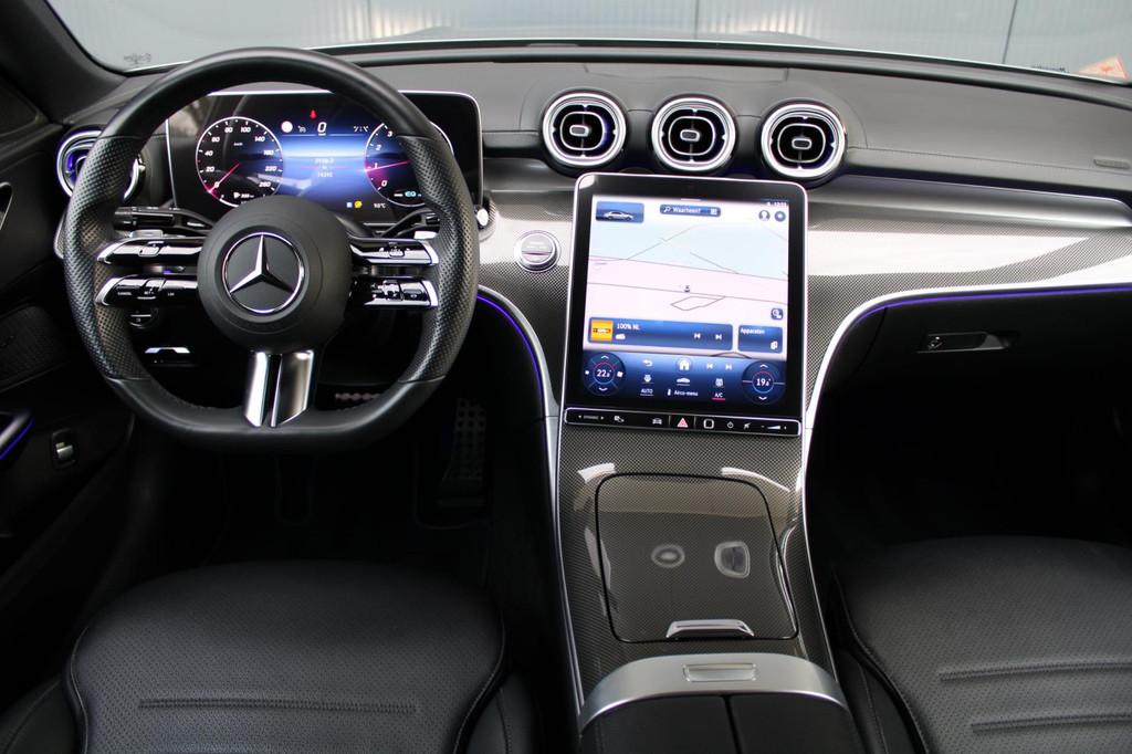 Mercedes-Benz C-klasse 180 AMG Line Night Pakket Magno Grey, Automaat, Euro 6, 4 cilinders, Automatische klimaatregeling