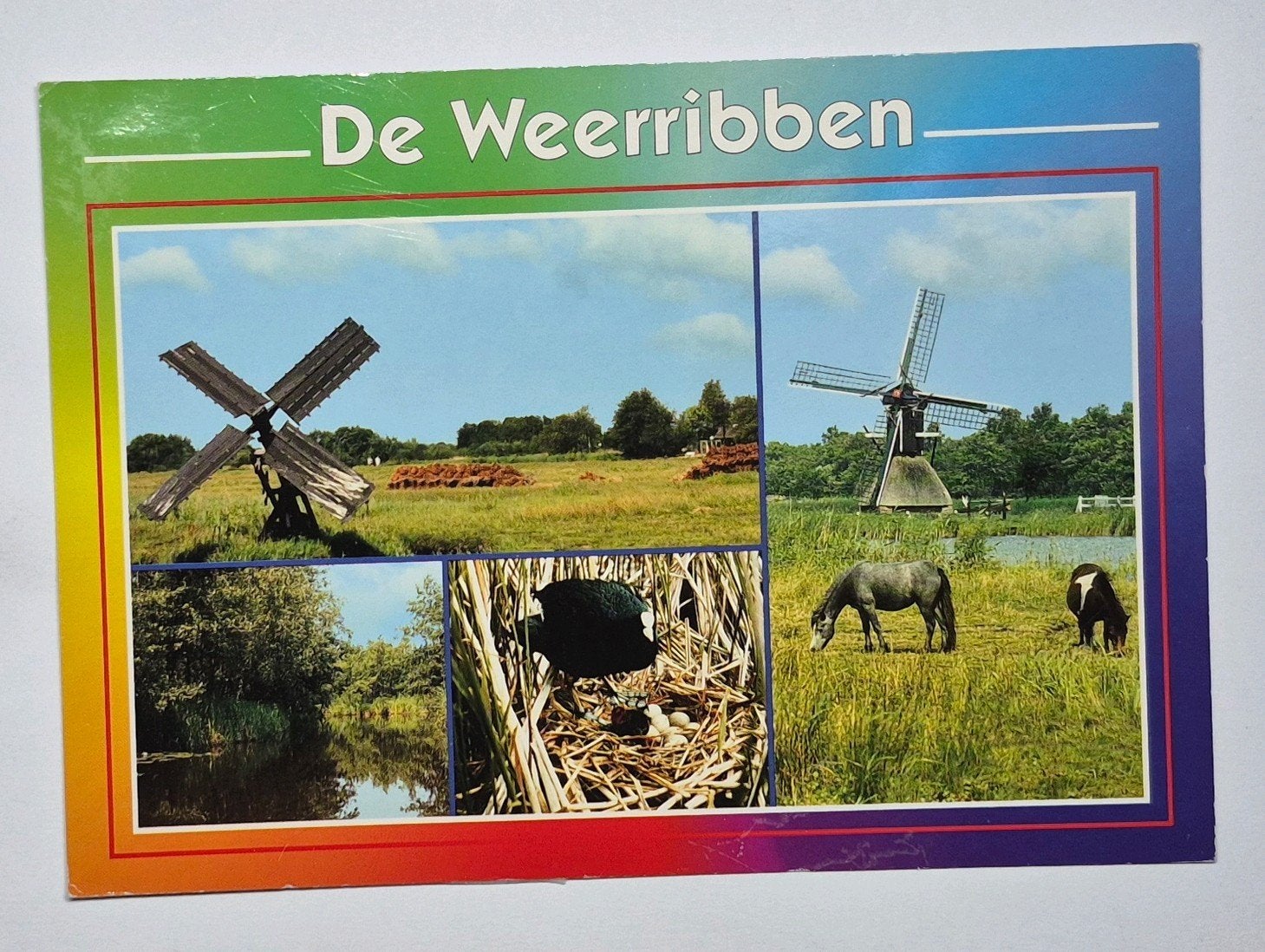 De Weerribben ( Ov. ) Molen de Wicher en Tjasker  Kalenberg, Verzenden, 1980 tot heden, Gelopen, Overijssel