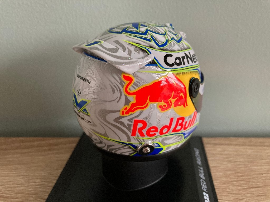 ✅ Max Verstappen 1:4 helm Austrian GP 2022 Schuberth RB18, Ophalen of Verzenden, Nieuw, Formule 1