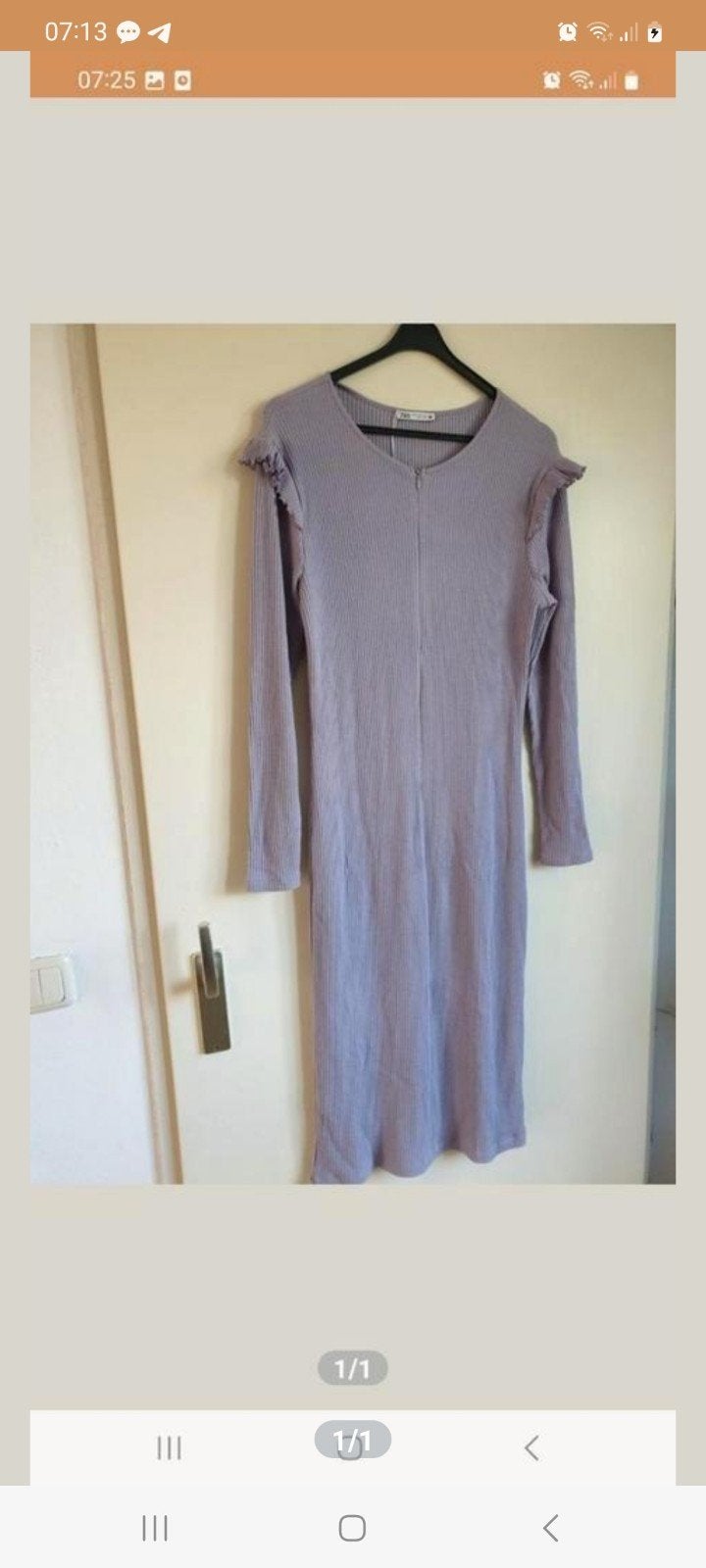 Zara, Kleding | Dames, Jurken, Zara, Paars, Maat 42/44 (L), Ophalen of Verzenden