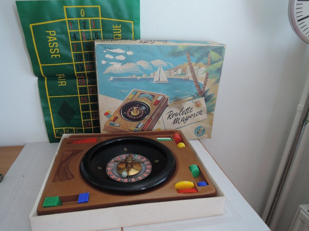 Ouderwets Roulette Mayorca spel, Hobby en Vrije tijd, Ophalen of Verzenden, Gebruikt