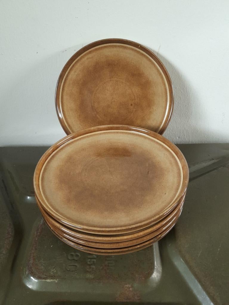 Hand gemaakte gebaks bordjes retro, Ophalen of Verzenden, Zo goed als nieuw, Bord