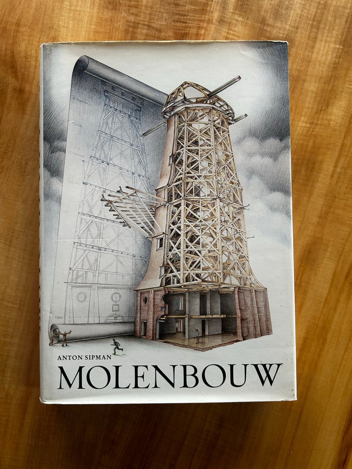 Molenbouw - Anton Sipman (Derde Druk 1990), Ophalen of Verzenden, Zo goed als nieuw, Bouwkunde