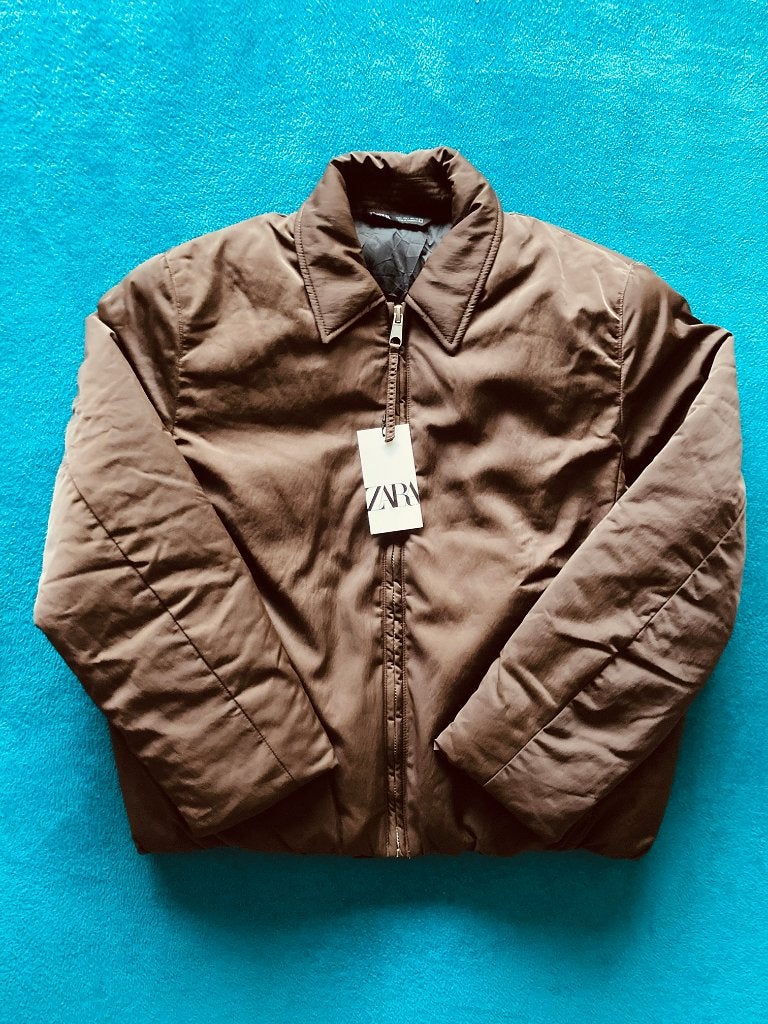 Jas bruin Zara maat L nieuw!, Kleding | Heren, Maat 52/54 (L), Nieuw, Ophalen of Verzenden, Bruin