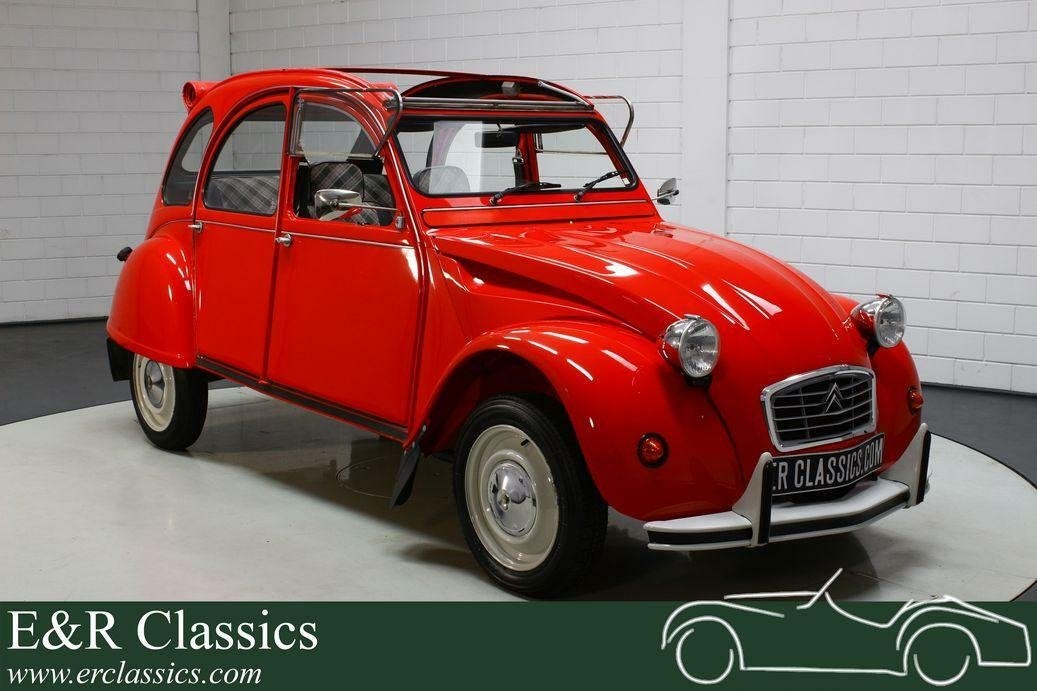 Citroën 2CV | Gerestaureerd | Zeer goede staat | 1988, Auto's, Oldtimers, Voorwielaandrijving, Zwart, 4 stoelen, Bedrijf
