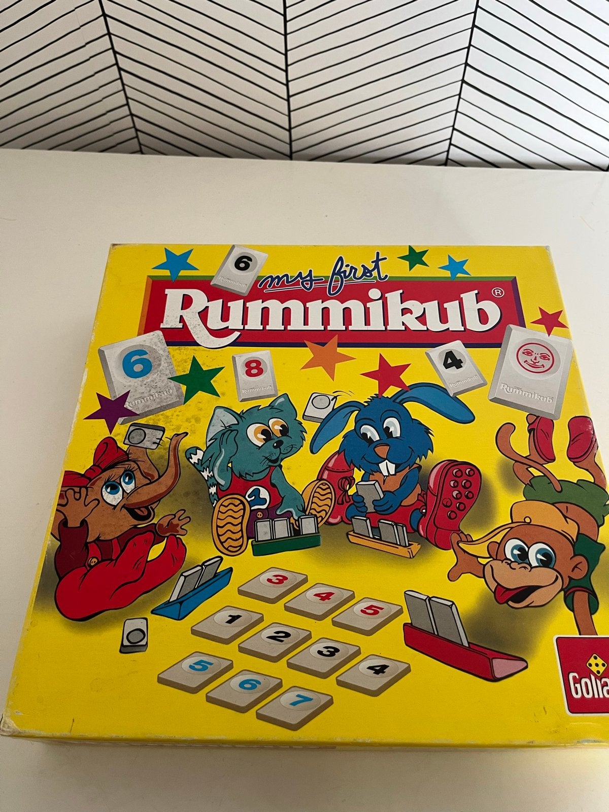 My First Rummikub - Leuk familiespel!, Drie of vier spelers, Ophalen of Verzenden, Gebruikt