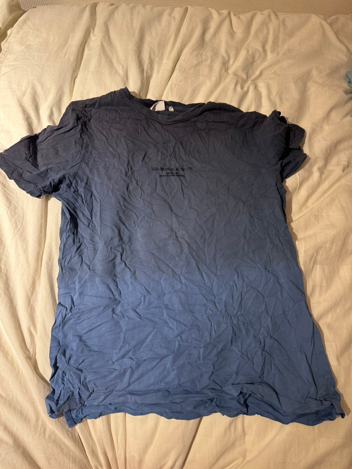 Blauw shirt, Ophalen of Verzenden, Zo goed als nieuw, Maat 48/50 (M), Blauw