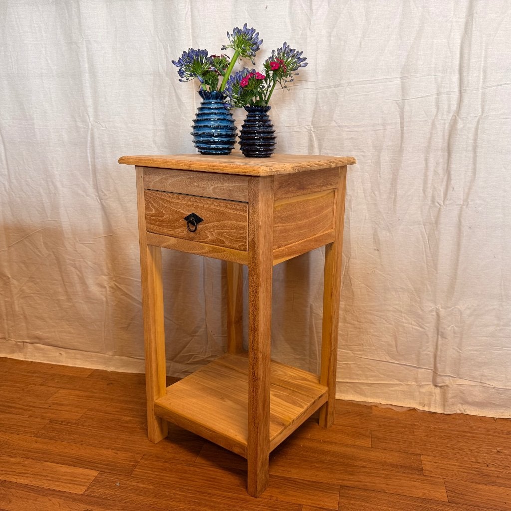 ladekastje - massief teak - 40 x 40 cm - Gratis bezorgd, TTM Wonen, Meubels – (Perzische) Tapijten en Woonaccessoires, Minder dan 50 cm