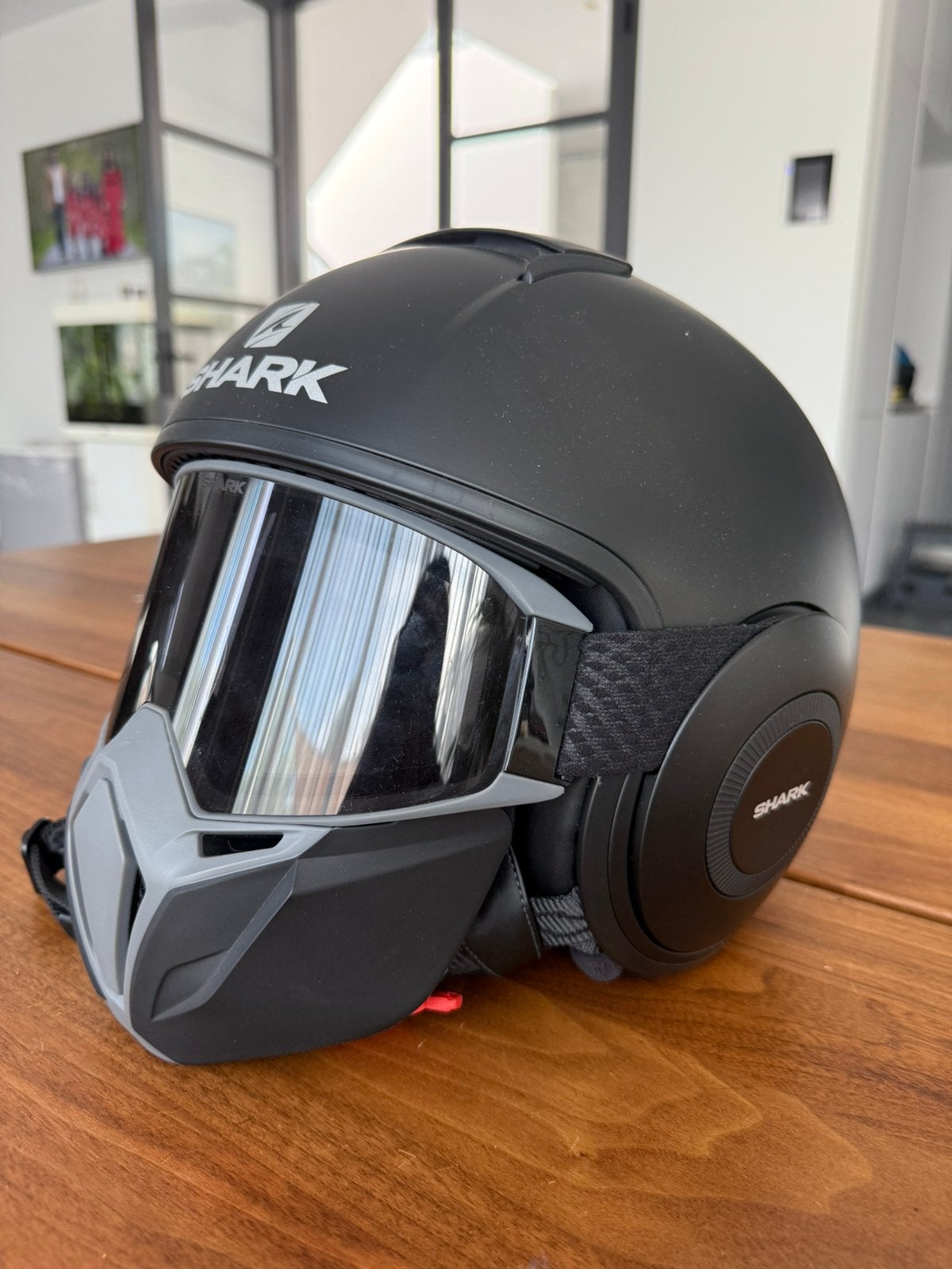 Shark motorhelm, Motoren, Kleding | Motorhelmen, Heren, Jethelm, XL, Shark, Tweedehands, Ophalen of Verzenden
