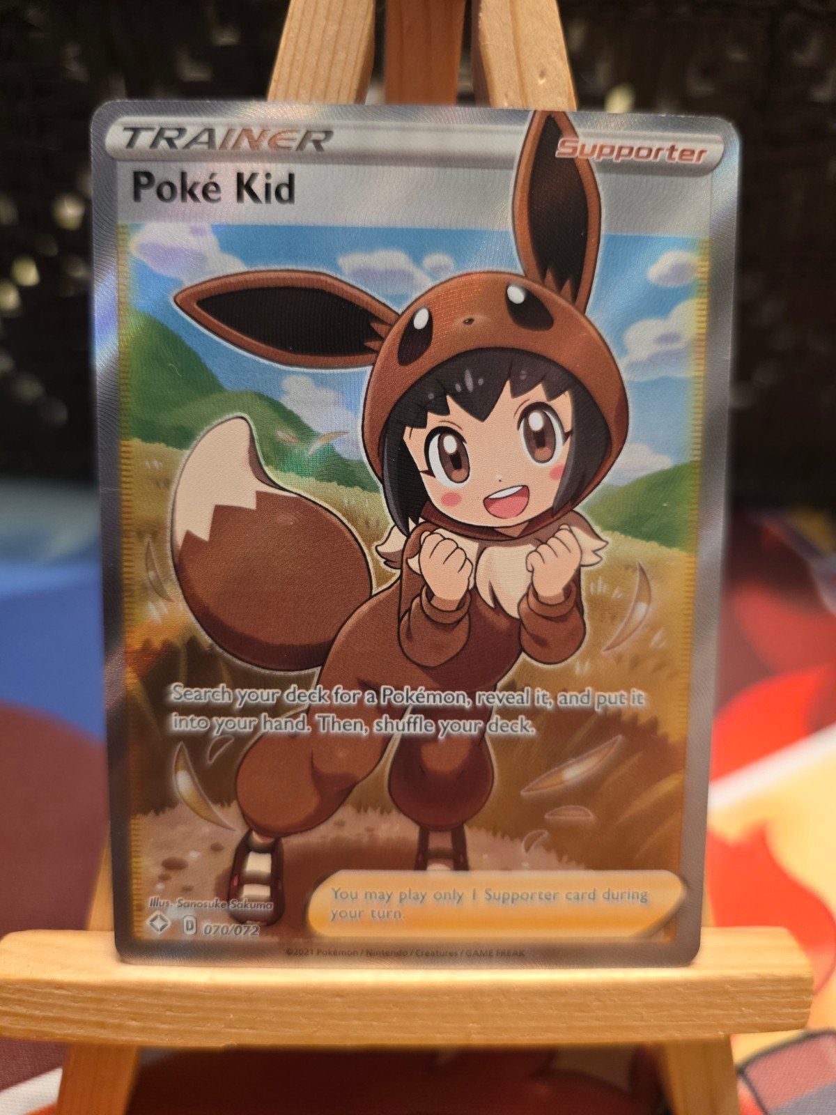 Pokemon Shining Fates Trainer Poke Kid 070/072, Ophalen, Nieuw, Losse kaart, Foil
