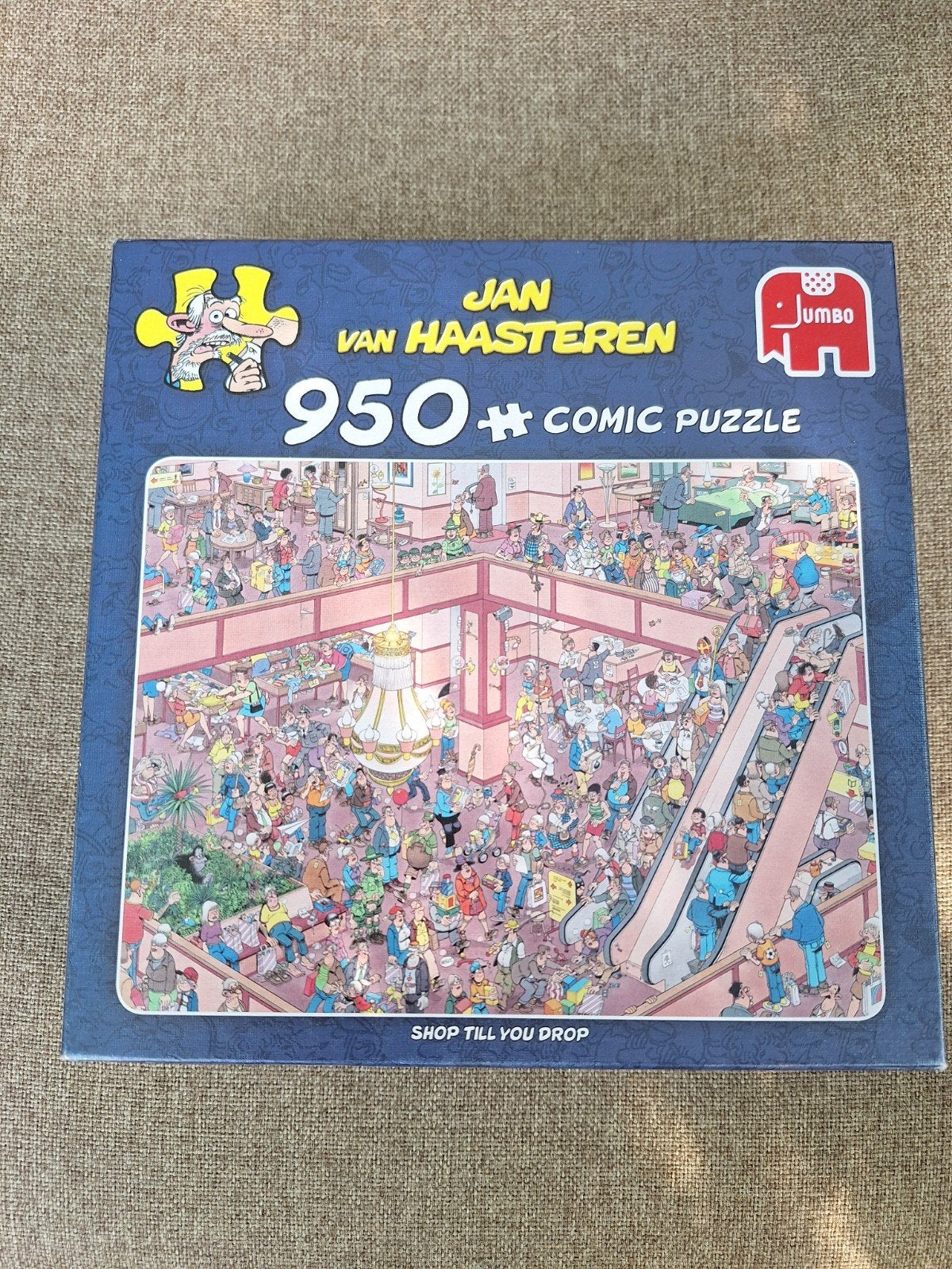 Jan van Haasteren Comic Puzzel - Shop Till You Drop 950, Ophalen of Verzenden, 500 t/m 1500 stukjes, Zo goed als nieuw, Legpuzzel