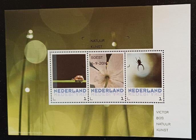 Nederland -Victor Bos Natuur kunst, Ophalen of Verzenden, Na 1940, Gestempeld