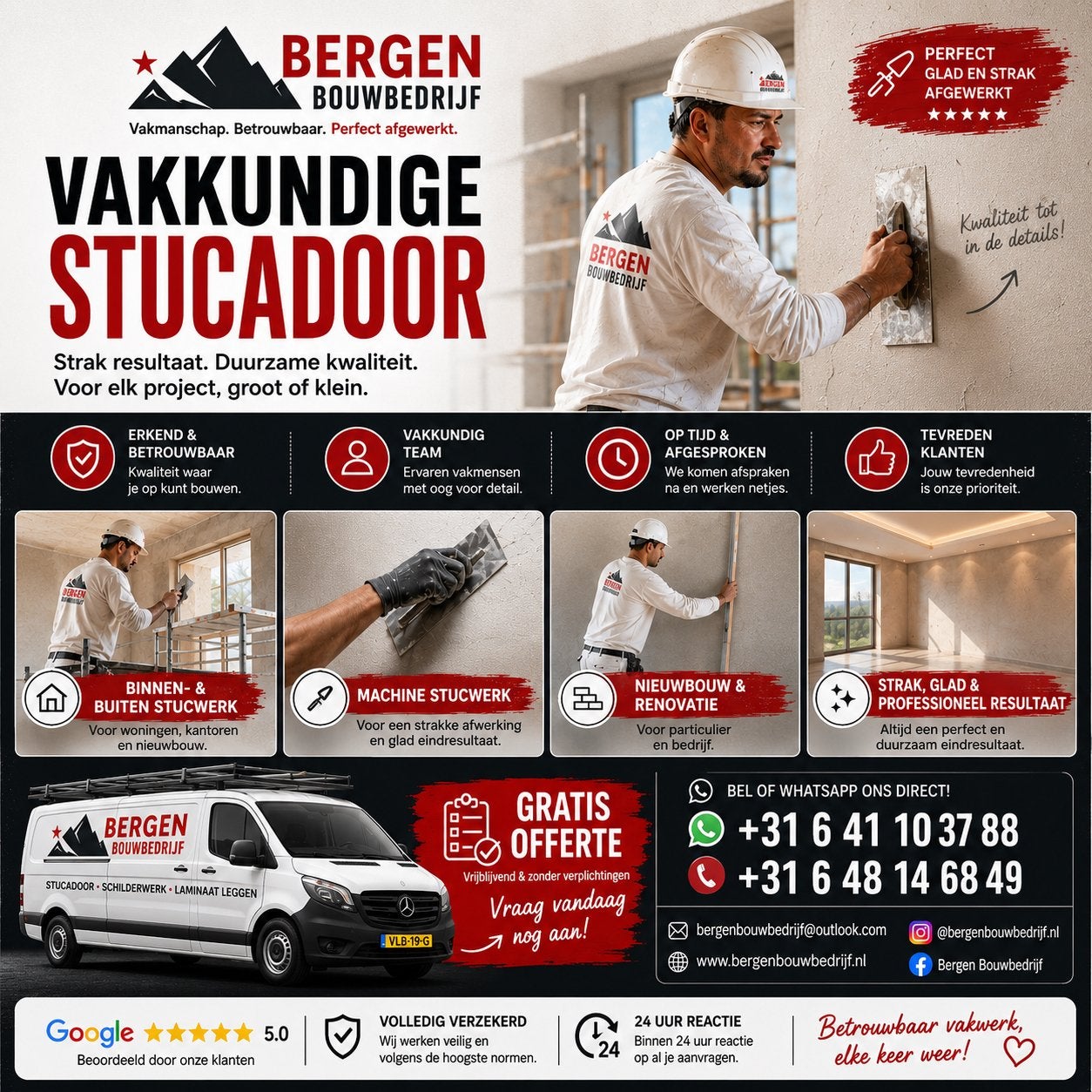 Stukadoor, bouwbedrijf