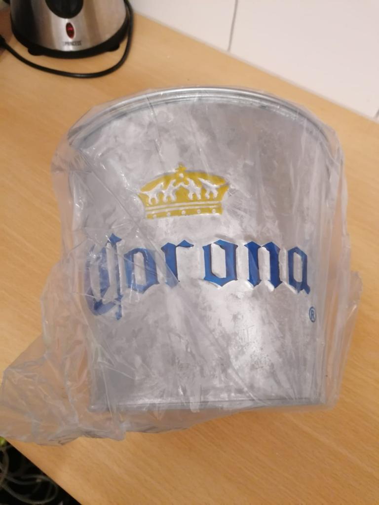 Corona bieremmer / ijsemmer, Verzamelen, Biermerken, Ophalen of Verzenden, Nieuw, Reclamebord, Plaat of Schild, Overige merken