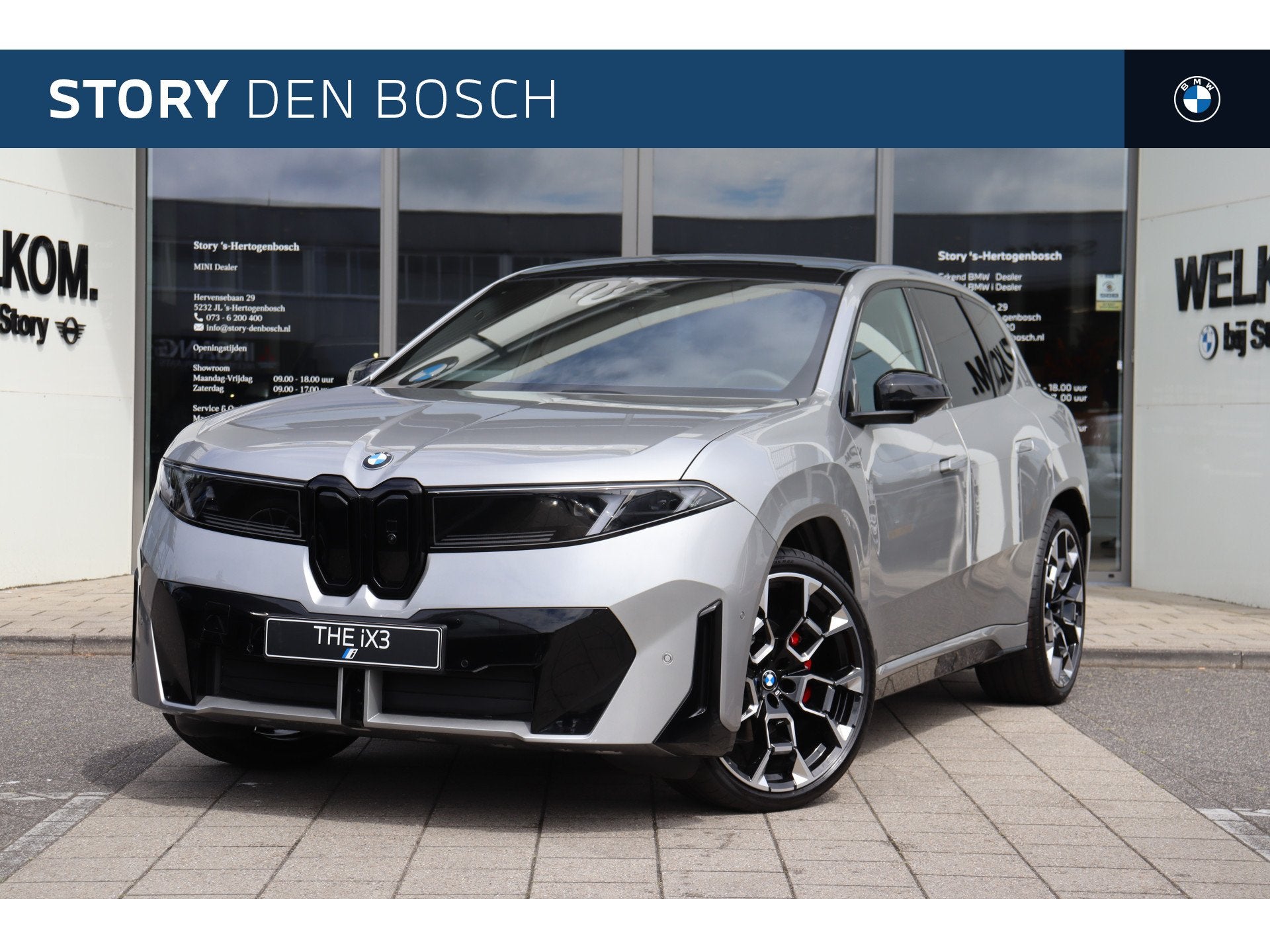 BMW iX3 50 xDrive M Sport / Panoramadak / Trekhaak / Multifu, Auto's, Automaat, Dealer onderhouden, Automatische klimaatregeling