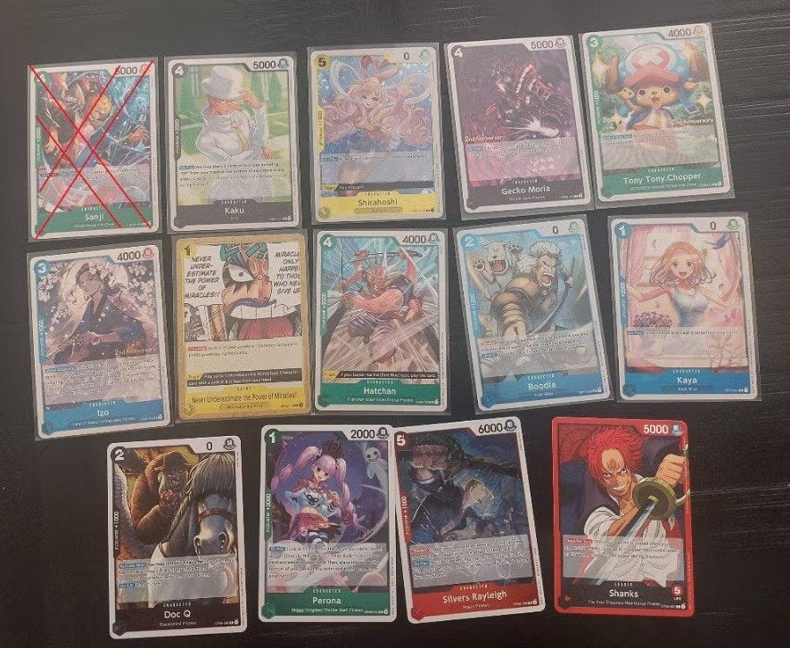 14 leuke One Piece kaarten, Hobby en Vrije tijd, Verzamelkaartspellen | Overige, Ophalen of Verzenden, Nieuw