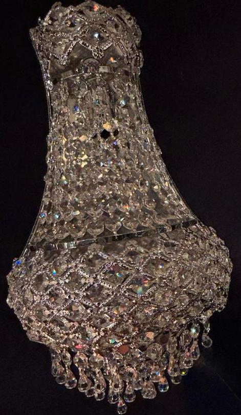 Wandlicht 30,24cm  met kristallen van Swarovski, Huis en Inrichting, Lampen | Wandlampen, Verzenden, Nieuw, Glas, Kristal