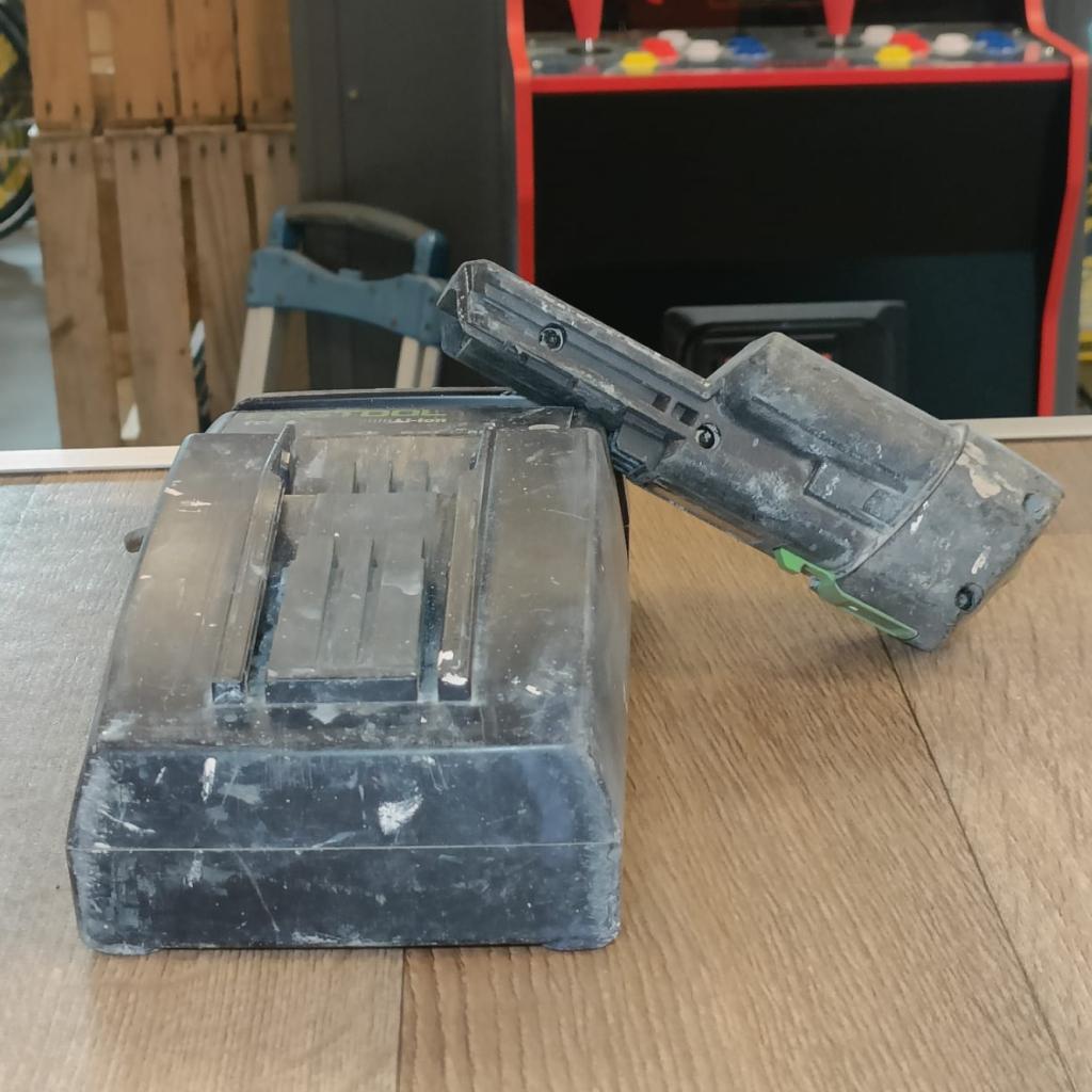 Festool TCL 6 Accu oplader & BLP18 Li 3,1Ah Accu, Doe-het-zelf en Verbouw, Transportwagens, Festool, Zo goed als nieuw, Support@festool.com