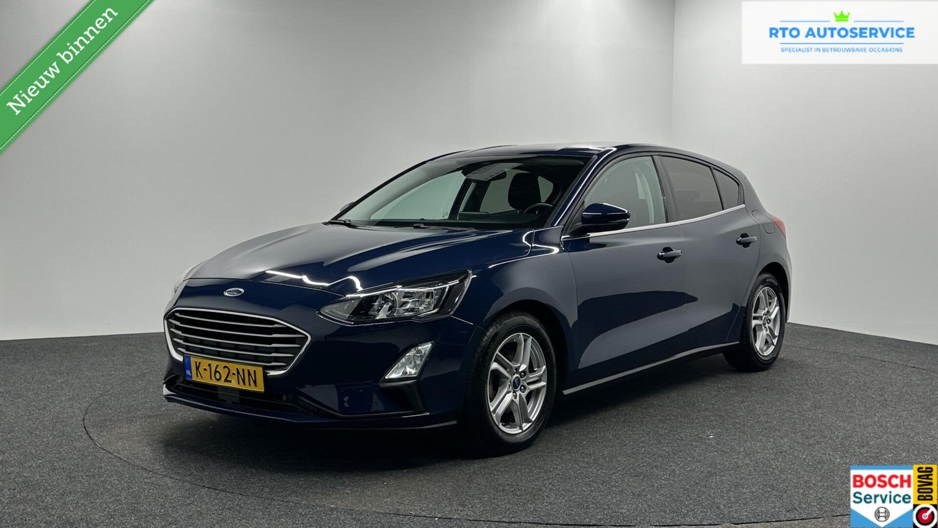 Ford Focus 1.0 EcoBoost Hybrid Trend Edition Business CAMERA, Auto's, Ford, Stof, Gebruikt, Met garantie (alle), Blauw