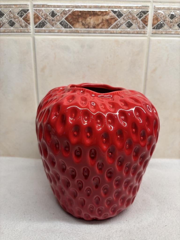 Keramiek Vaas Aardbei, Antiek en Kunst, Ophalen of Verzenden