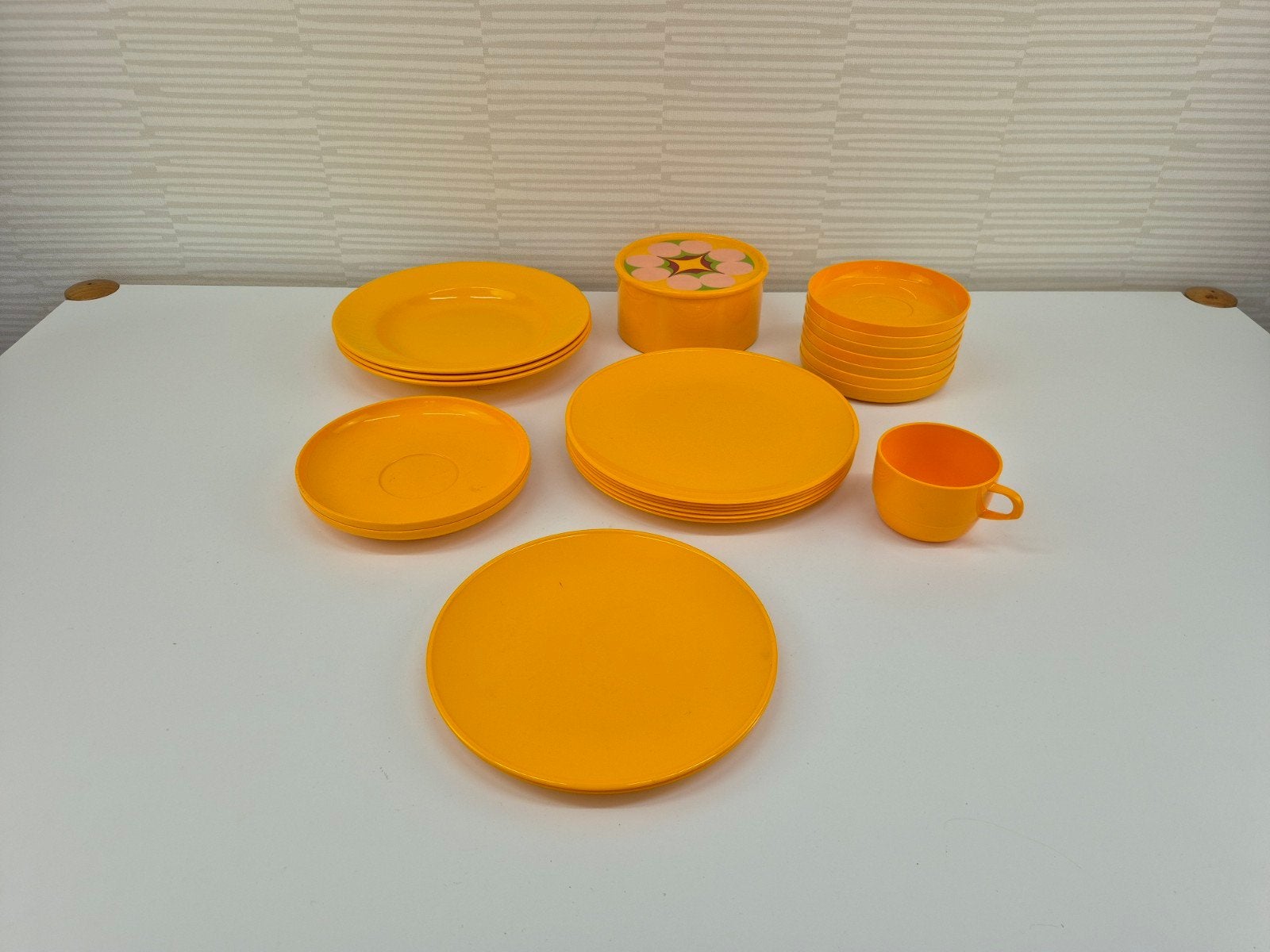 Per stuk vanaf €2,- Vintage Mepal campingservies geel., Ophalen of Verzenden, ., ., .