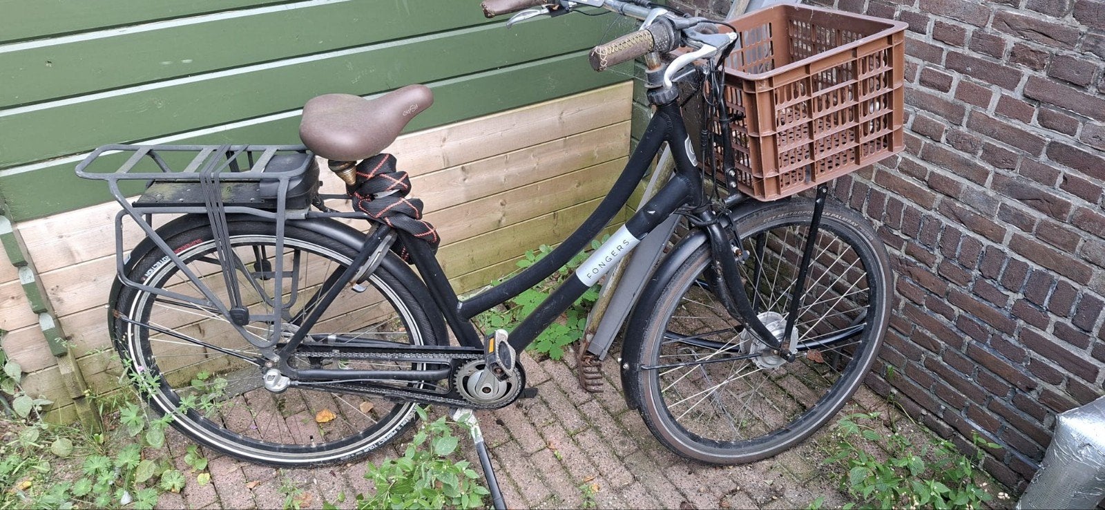 Zwarte Fongers damesfiets, Versnellingen, Schijfrem, Ophalen, Overige merken