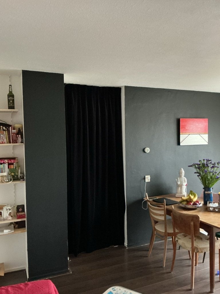 SUPER MOOI DIK ZWART VELOURS GORDIJN, 250 x 90 cm..., Ophalen, Nieuw