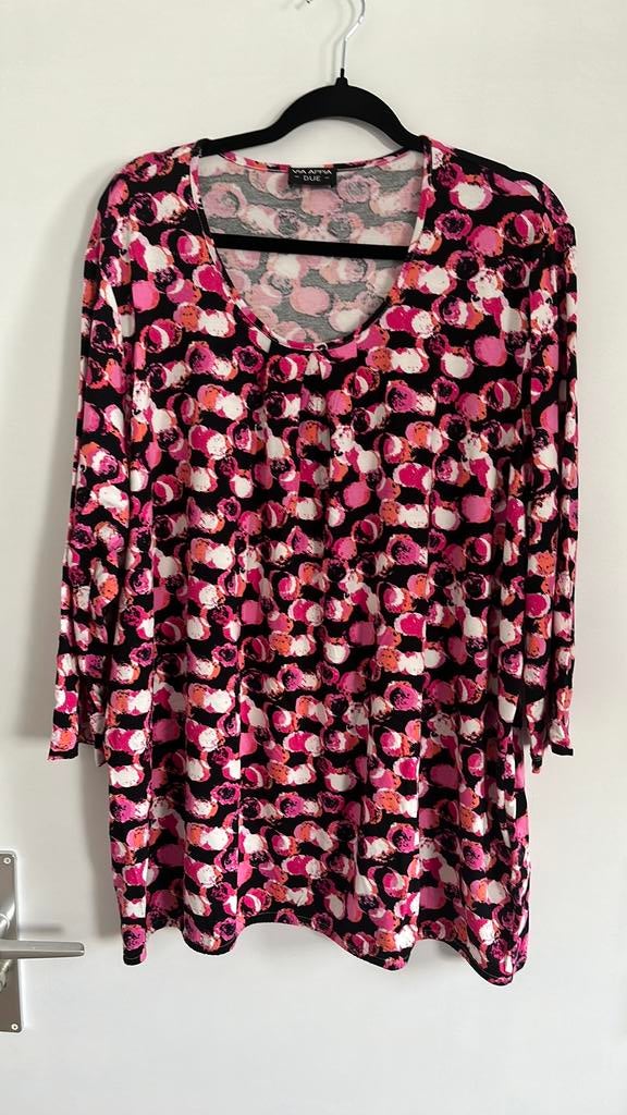 Shirt Via Appia Due maat 50, Ophalen of Verzenden, Zo goed als nieuw, Roze, Shirt of Top