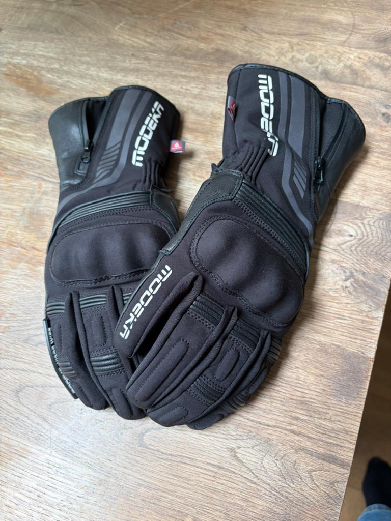 Winter motorhandschoenen maat DM (Modeka), Motoren, Ophalen, Tweedehands, Handschoenen