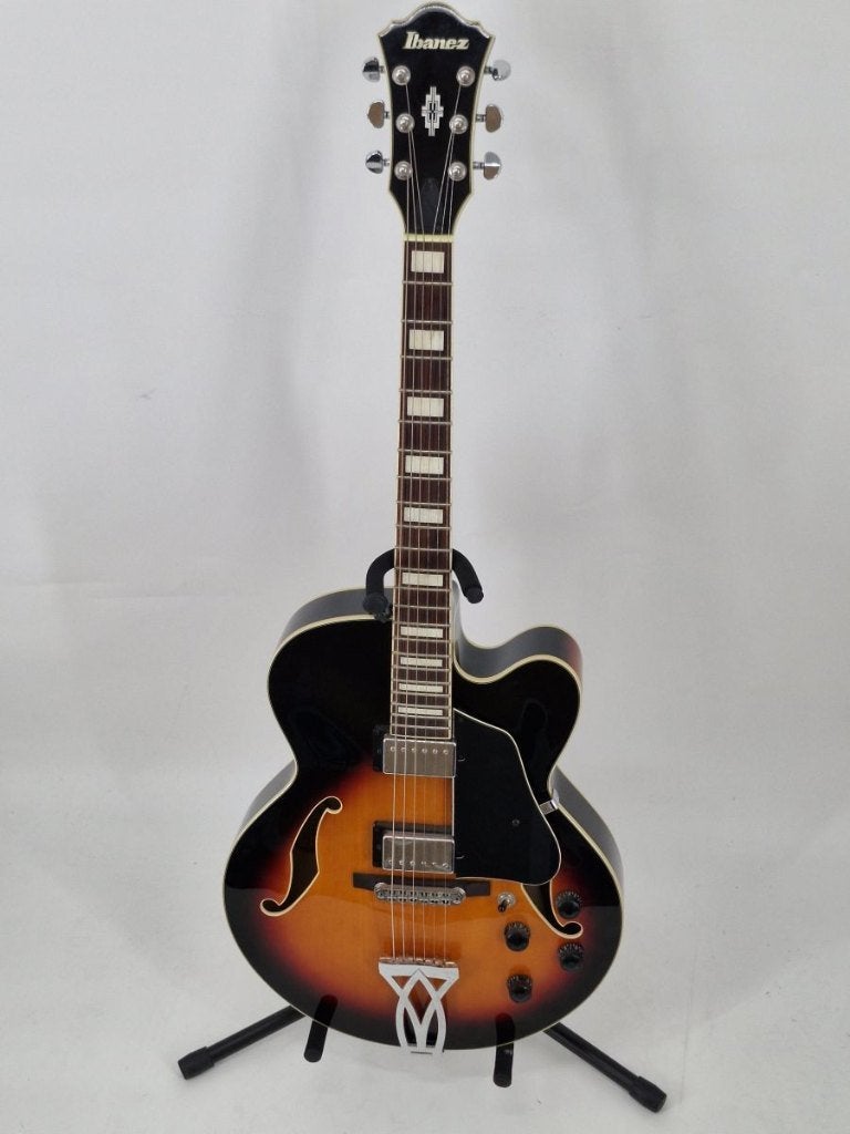 Ibanez AF75-BS - Ocassion, Ibanez, Ophalen of Verzenden, Zo goed als nieuw, Solid body