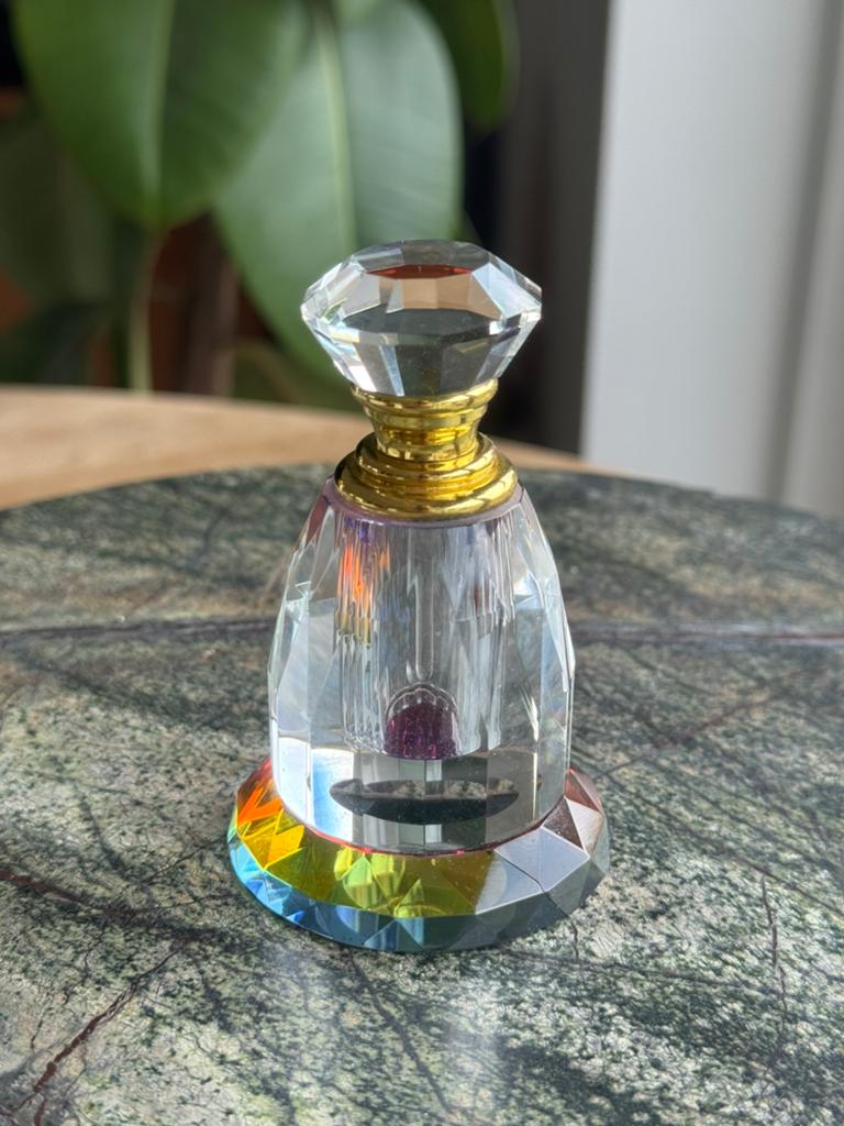 vintage kristallen parfumflesje, Antiek en Kunst, Antiek | Glas en Kristal, Ophalen of Verzenden