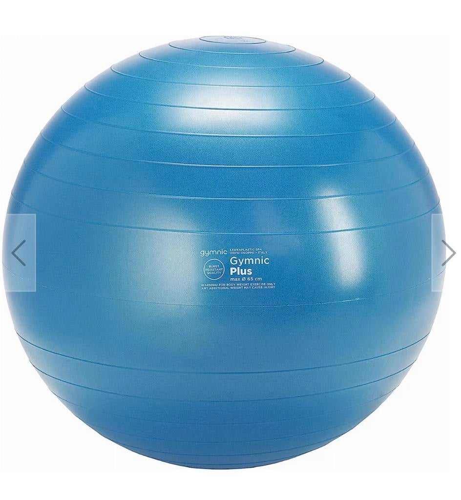 Gymnic Plus Fitnessbal - 65 cm - Blauw, Ophalen, Zo goed als nieuw, Buik, Fitnessbal