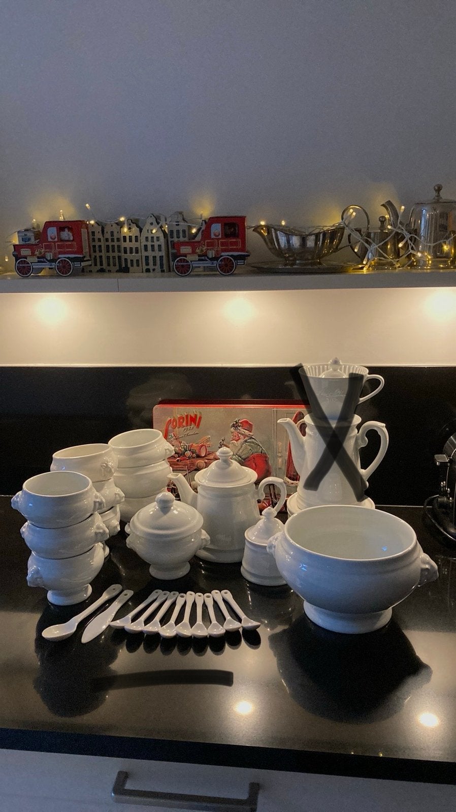 DILLE&KAMILLE porselein 26delig servies in Nieuwstaat, Ophalen, Overige merken, Vintage, Nieuw